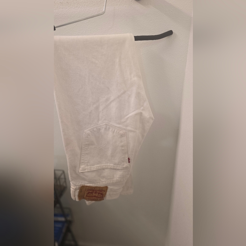 Levi's 501 Cream Denim Pants 32x34